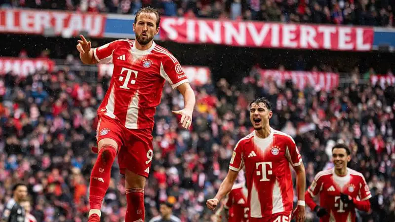 Harry Kane nets brace as Bayern edge Frankfurt 3–2 to go nine points clear