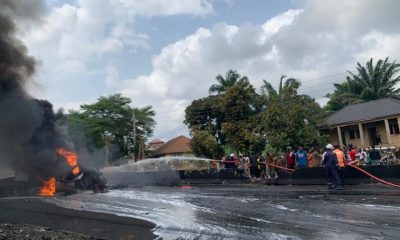 Petrol tanker explosion claims two lives, injures one in Anambra