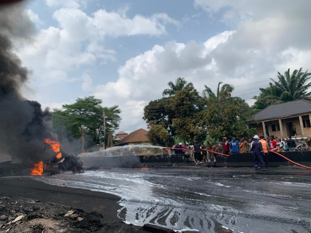 Petrol tanker explosion claims two lives, injures one in Anambra