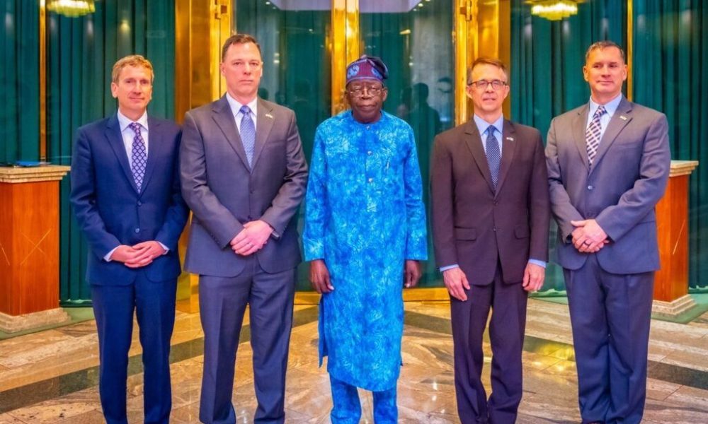 Tinubu receives US military delegation at Aso Rock