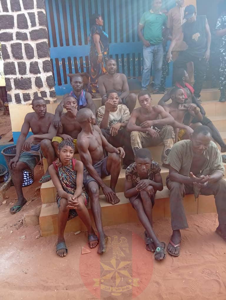 Army rescues 12 kidnap victims, arrests 2 suspects in Enugu