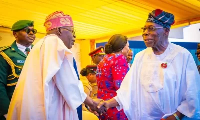 Tinubu hails Obasanjo as ‘towering influence’ on Nigeria, Africa at 89