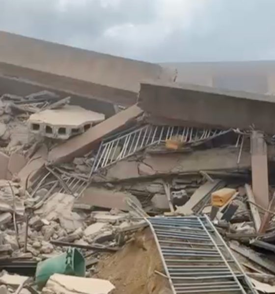 Students, teachers survive as 4-storey school building collapses in Ogba, Lagos