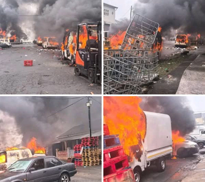Shops Burned, Foreigners Targeted in East London Over Nigerian Igbo Leader’s Coronation in South Africa