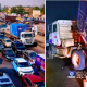Overturned container truck triggers gridlock on Otedola Bridge