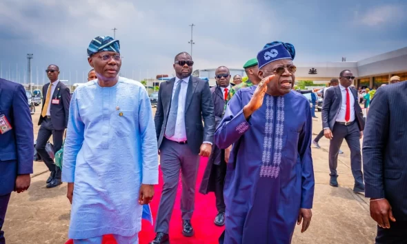Breaking: Tinubu arrives Lagos after UK trip, set for Eid celebration