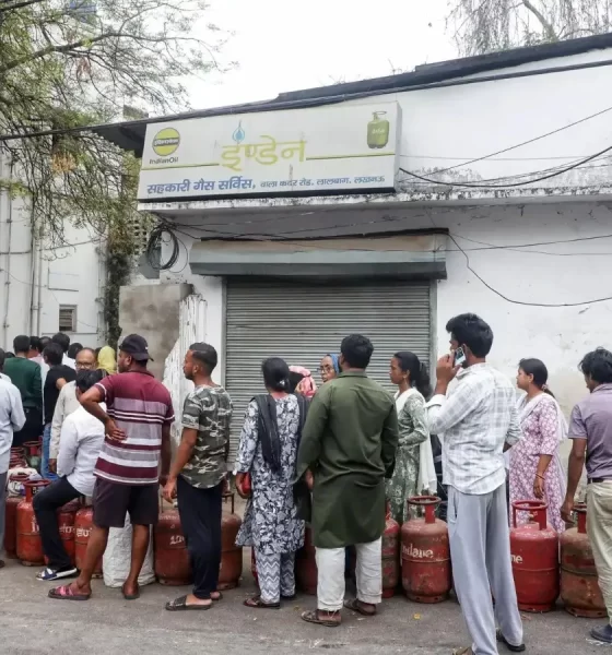 Long queues at LPG centres as Indians rush to stock up amid Middle East tensions