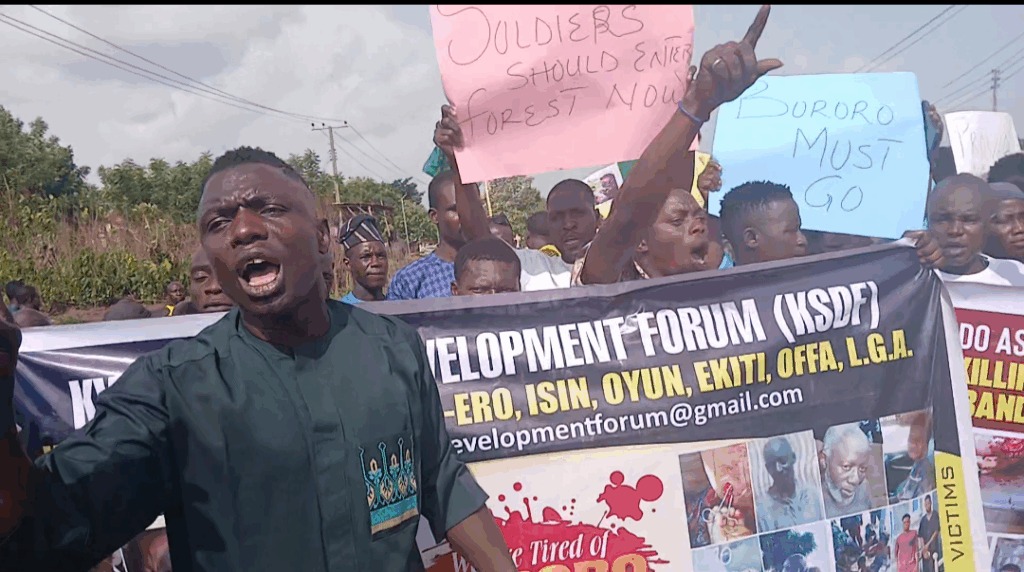 Residents protest rising insecurity in Kwara South, demand urgent government action