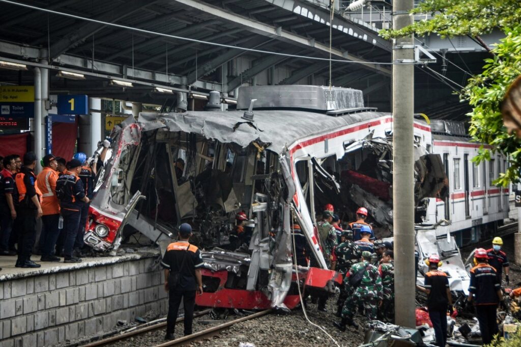 Death toll rises to 16 after train collision near Jakarta, claims lives of female passengers