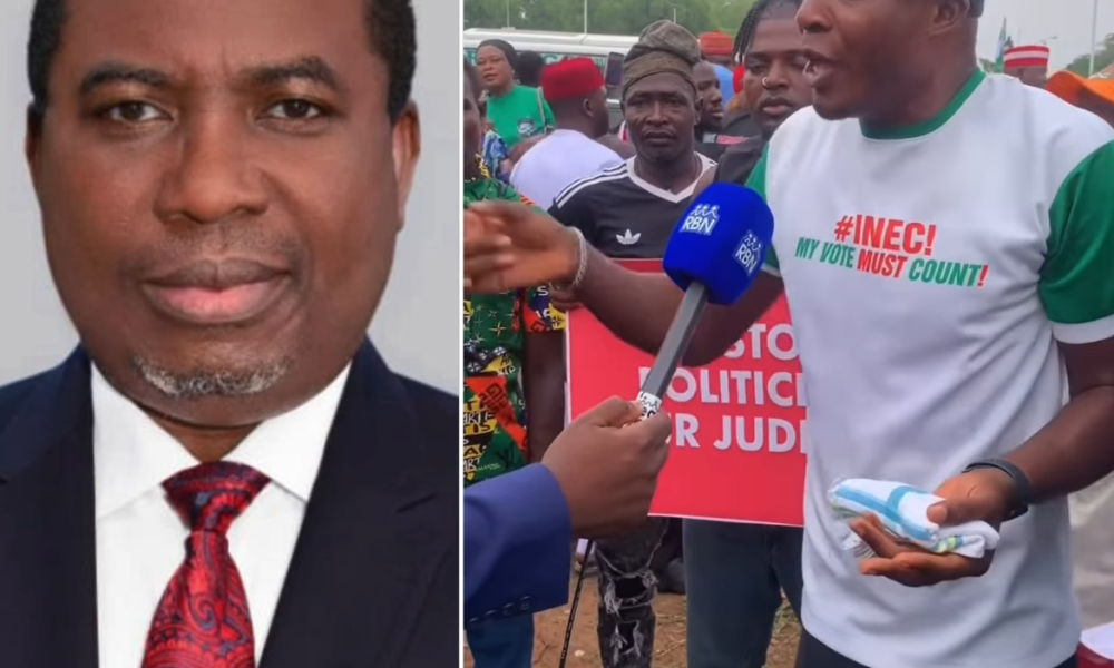 #OccupyINEC: Protesters storm INEC headquarters in Abuja 