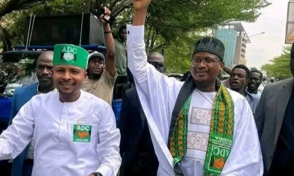 ADC crisis deepens as factional Chairman Nafiu Bala leads another protest in Abuja