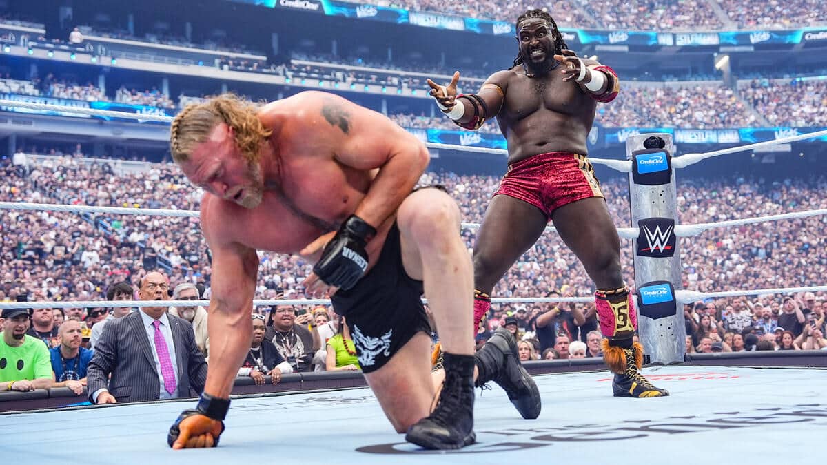 Oba Femi Stuns Brock Lesnar in Explosive WrestleMania Debut