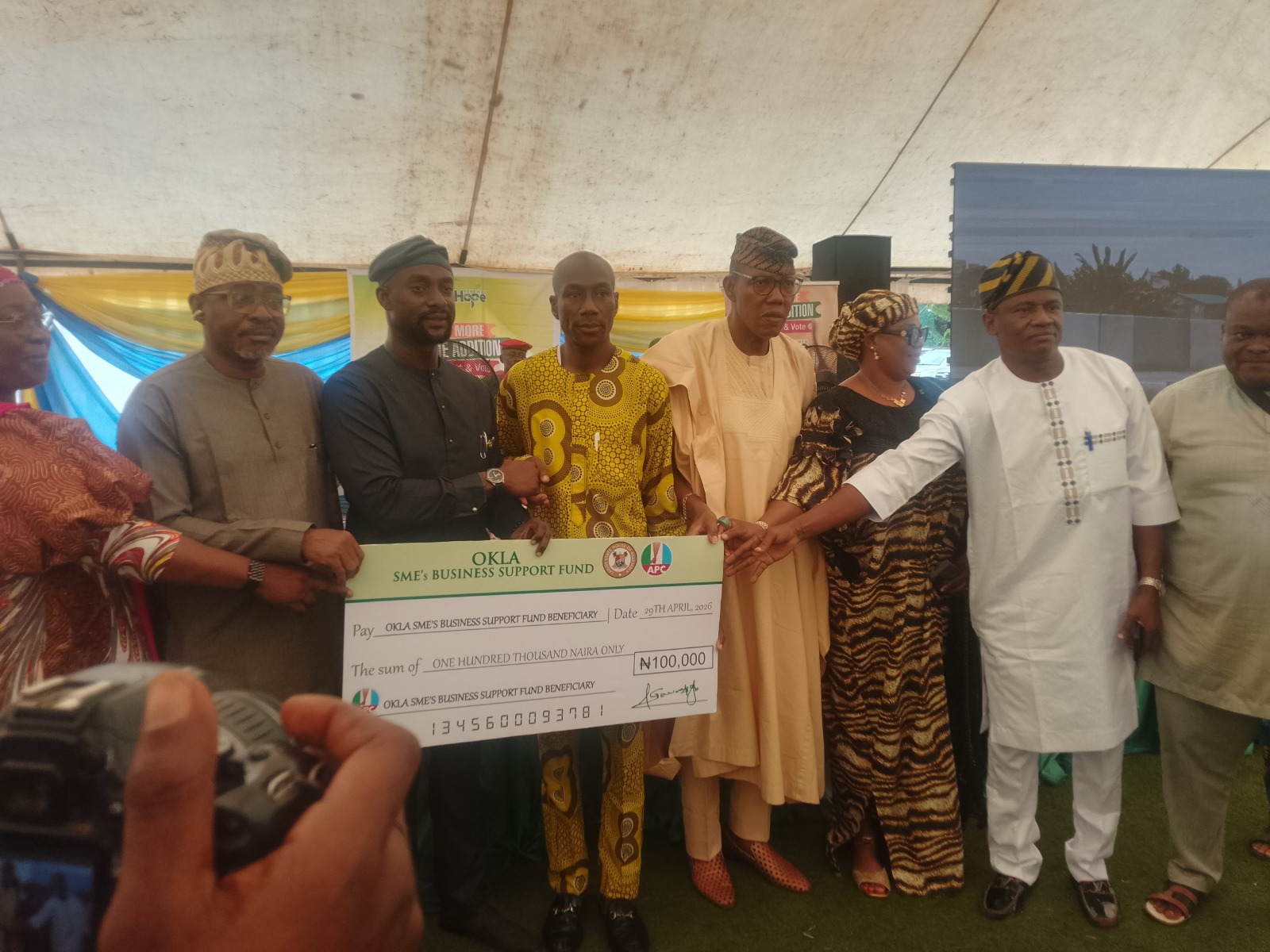 Okanlawon Doles N36m on constituents,Targets Education, SME Advancement