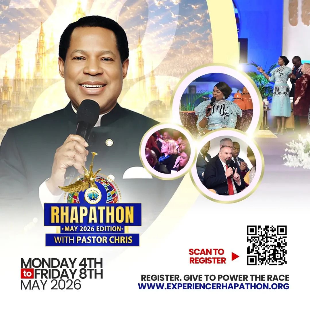 Loveworld Inc has announced plans for RHAPATHON 2026, a week-long global outreach initiative scheduled to hold from Monday, May 4 to Friday, May 8, 2026, aimed
