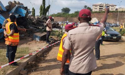 Female police officer, pedestrian killed in Gombe highway crash after truck suffers brake failure