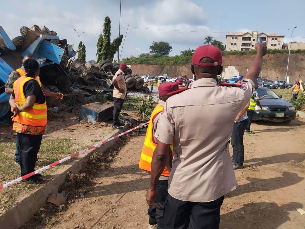 Female police officer, pedestrian killed in Gombe highway crash after truck suffers brake failure
