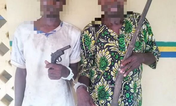 Ogun Police arrest father, son, three others over illegal firearms possession