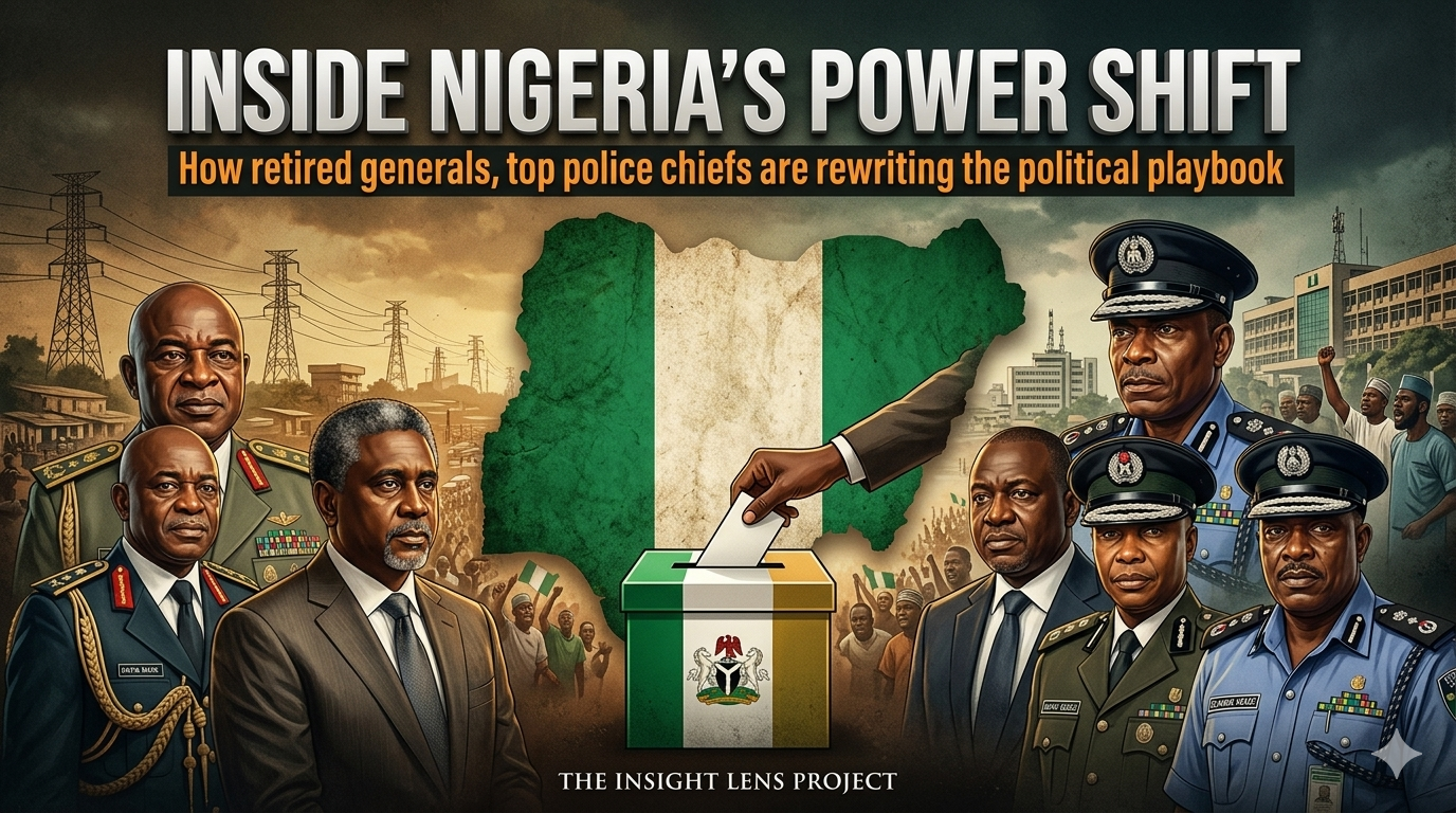 Inside Nigeria’s Power Shift: How retired generals, top police chiefs are rewriting the political playbook