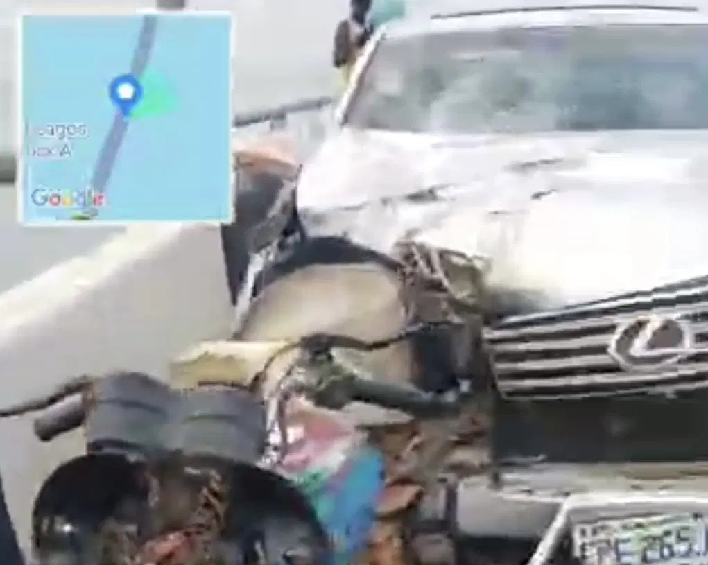 Police officer killed as Lexus SUV crashes into motorcycle on Third Mainland Bridge