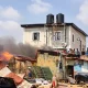 Panic in Lagos as residents, traders’ battle fire after explosion near Ojota Park