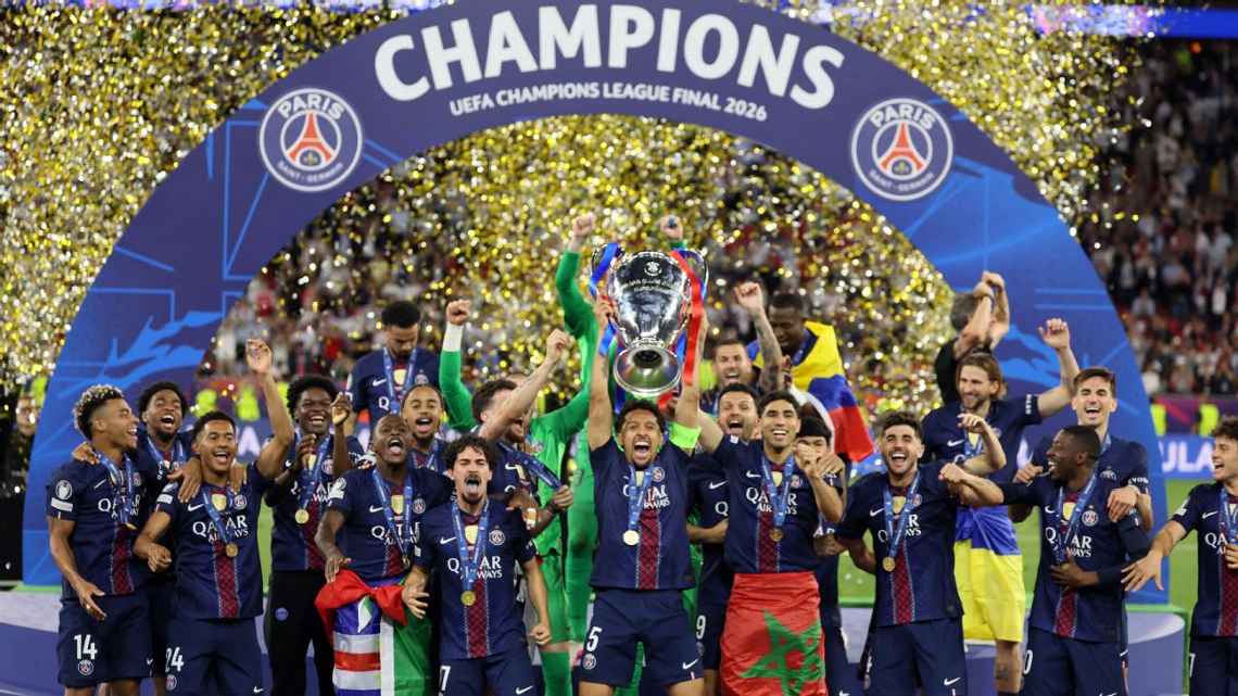 PSG edge Arsenal on penalties to retain Champions League crown