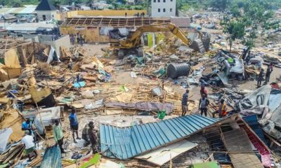 Lagos targets encroachment clears structures at Maiyegun-Lekki Beach (Video)