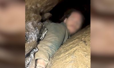 Man rescued after six-hour ordeal trapped inside narrow cave crevice