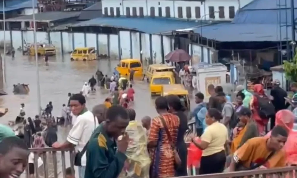 Heavy rain triggers widespread flooding across Lagos, disrupts airport operations