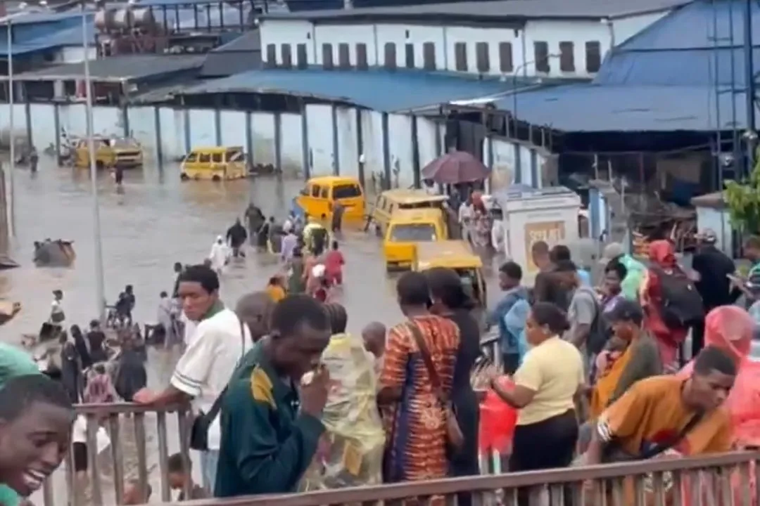 Heavy rain triggers widespread flooding across Lagos, disrupts airport operations