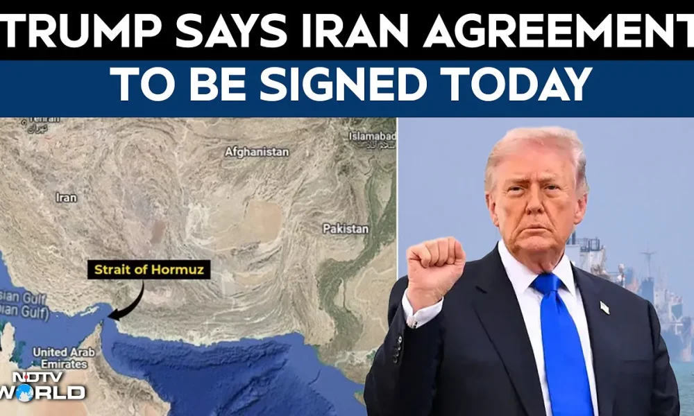 Trump claims US-Iran peace deal imminent, says Strait of Hormuz will reopen