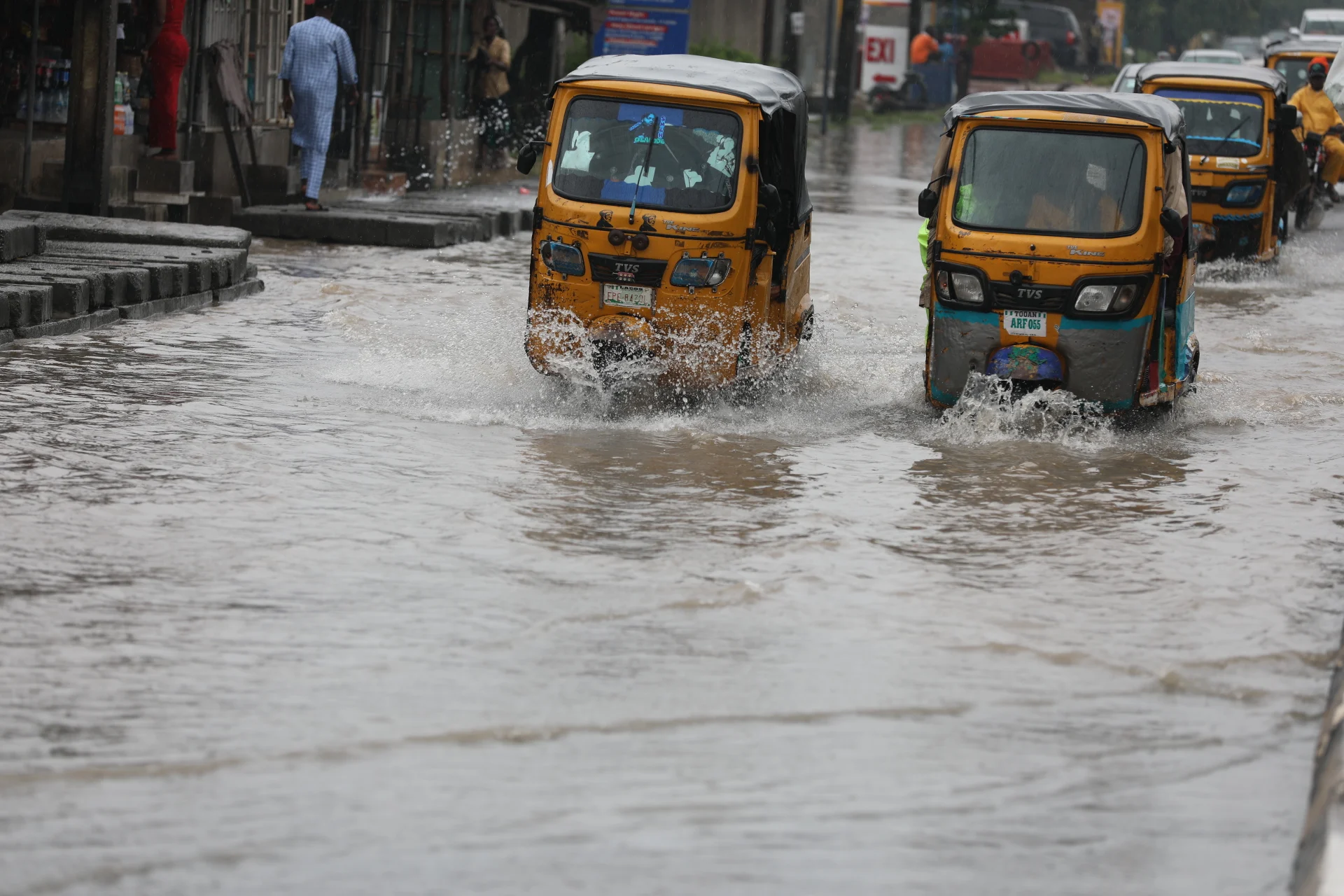 Lagos under water: Heavy rain floods roads, homes, businesses