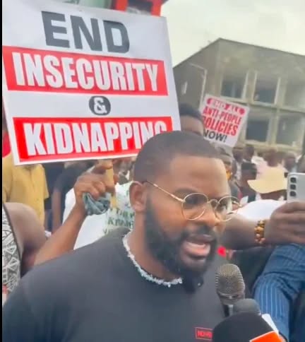 Falz joins June 12 protest in Lagos, decries insecurity, economic hardship