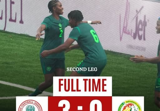 Omewa Double, Oshoala strike as Super Falcons beat Senegal 3–0 in friendly