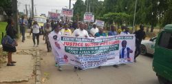 Civil rights advocates, Ajiran Community storms Lagos CP office, cry for justice