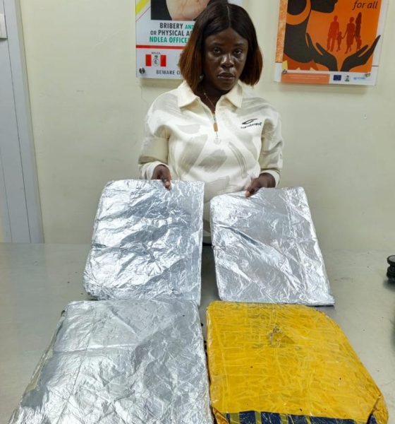 China-bound trader arrested with cocaine as NDLEA records N12.4bn drug bust