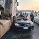 Two Articulated Trucks, Car Collide on Gbagada Expressway as LASTMA Clears Traffic