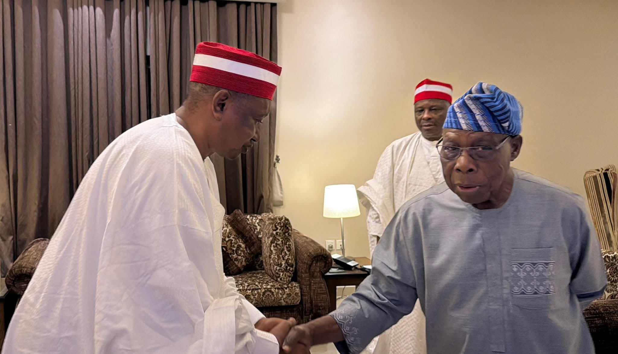 2027: Obasanjo holds closed-door meeting with Kwankwaso in Kano