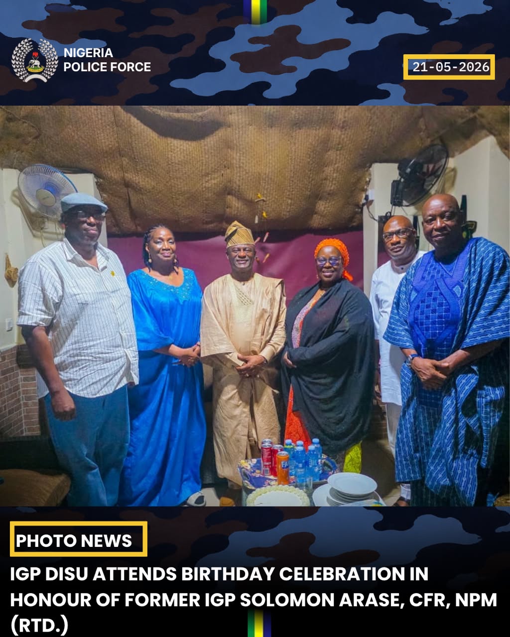 Police leaders, family celebrate late IGP Solomon Arase’s legacy at 70th posthumous birthday
