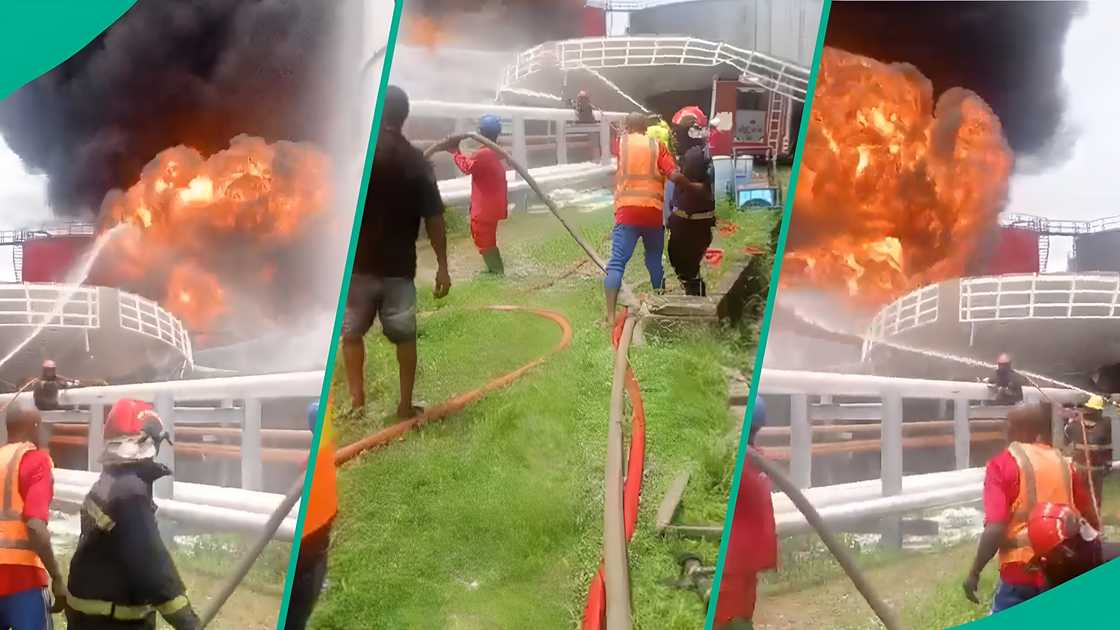 Firefighters battle blaze at Bono Energy terminal in Apapa