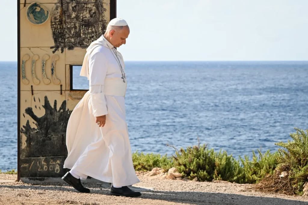 Pope Leo XIV urges compassion for migrants during symbolic visit to Lampedusa