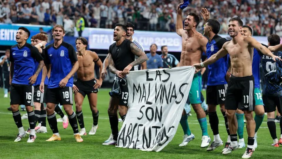 Argentina faces possible FIFA punishment after Falklands banner display following England victory