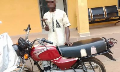 Police arrest suspected motorcycle robber in Ibadan, recover stolen bike