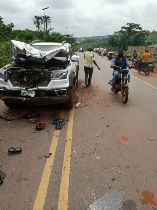 Two killed as motorcycle collides with pickup truck in Ogun