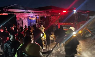 Fire guts shops at Sabo Market in Ikorodu