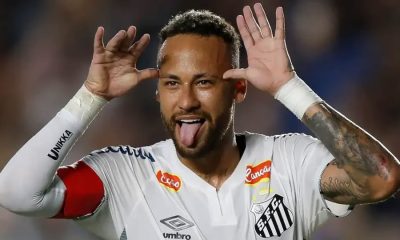 Neymar hits brace on Santos return, fires back at critics with poker celebration