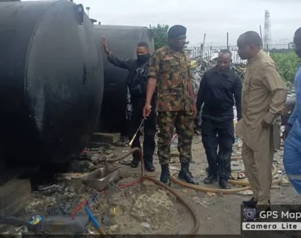 Nigerian Navy destroys illegal fuel depot, seizes 13,000 litres of diesel in Rivers