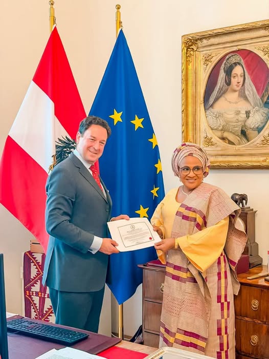 Oyo APC guber candidate, Alli hails Florence Ajimobi on diplomatic recognition in Austria