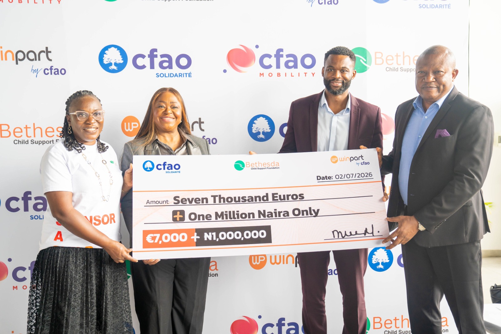 Winpart by CFAO reinforces CSR commitment with Bethesda foundation donation