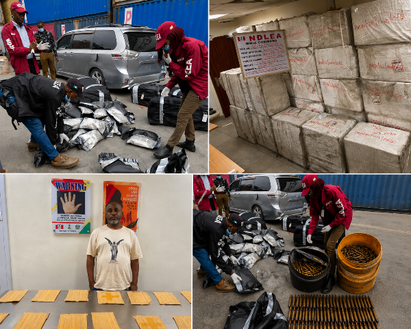 The National Drug Law Enforcement Agency (NDLEA) has recorded a major breakthrough in its ongoing crackdown on drug trafficking, intercepting illicit drugs worth more than N10 billion and arresting several suspected traffickers in a series of intelligence-led operations across Lagos, Kaduna, Katsina, and Edo states. The operations, which also uncovered military-grade ammunition concealed in palm oil kegs, resulted in the arrest of suspected drug kingpins allegedly involved in international cocaine trafficking to the United Kingdom. According to the agency's Director of Media and Advocacy, Femi Babafemi, one of the principal suspects, Onuigbo Ndubisi Chinedu, a 55-year-old clothing dealer at Balogun Market, Lagos Island, was arrested after investigations linked him to a 3.30-kilogram cocaine shipment concealed inside the walls of cartons containing food items meant for export to the United Kingdom through the Murtala Muhammed International Airport (MMIA), Lagos. Babafemi explained that the cocaine consignment was intercepted at the airport's export shed, leading to the arrest of three cargo agents identified as Nkwor Onyekachukwu Justina, Adeleke Abiola Taoheed, and Ukanwa Grace Pilgrim, who handled the shipment. Further investigations led operatives to another suspect, Kenneth Okakpu, who reportedly delivered the consignment to the cargo agents. His arrest eventually exposed Chinedu as the alleged mastermind behind the trafficking network. The NDLEA spokesman disclosed that Chinedu was apprehended while allegedly preparing to ship another cocaine consignment to the UK. In another operation, NDLEA operatives arrested Emmanuella Chukwu-Edo, a 31-year-old entrepreneur, at her residence in Surulere, Lagos, after intercepting a 2.80-kilogram consignment of Canadian Loud, a potent synthetic strain of cannabis. The illicit drug had arrived from the United States aboard a United Airlines flight before it was tracked to the suspect. The anti-narcotics agency also announced the seizure of 2.24 million pills of Tapentadol 250mg, an opioid valued at over N2.2 billion, during a joint examination of cargo imported from India aboard an Air Maroc flight at the Lagos airport. Babafemi said the interception followed credible intelligence processed by the agency. In a related operation, NDLEA officers also intercepted a shipment of tramadol hidden inside containers of black soap at a Lagos courier company while it was being prepared for export to the United Kingdom. At the Apapa Seaport, operatives uncovered 4,777 sachets of Canadian Loud weighing 2,388.5 kilograms, concealed inside three imported vehicles. The agency estimated the street value of the seized drugs at over N7.1 billion, describing it as one of the largest cannabis seizures recorded at the port. Beyond drug-related operations, NDLEA operatives intercepted military-grade ammunition during separate operations in northern Nigeria. Babafemi said Mustapha Sani, 30, was arrested during a patrol at Baure in Safana Local Government Area of Katsina State with 323 rounds of military-grade ammunition, comprising 200 rounds of 7.62mm ammunition and 123 rounds of 7.6mm ammunition. In another operation, Abubakar Amadu, also 30, was arrested during a stop-and-search exercise at Jere along the Abuja-Kaduna Expressway after officers discovered 73 rounds of 7.62mm ammunition concealed inside kegs of red palm oil. He said both suspects had been transferred to the appropriate security agency for further investigation. In Edo State, NDLEA operatives raided a warehouse in Ilushi community, Esan South-East Local Government Area, where they recovered 1,286 kilograms of cannabis and 86 kilograms of cannabis seeds. The operation also led to the arrest of Ojore Onweze, 45, and George Agwumede, 30, who were allegedly found with 60 kilograms and 13 kilograms of skunk, respectively. Babafemi noted that the agency continued its War Against Drug Abuse (WADA) advocacy campaign with sensitisation programmes conducted in schools and communities across Niger, Kano, and Lagos states. Reacting to the successful operations, NDLEA Chairman and Chief Executive Officer, Brig. Gen. Mohamed Buba Marwa (retd.), commended officers of the Directorate of Operations and General Investigation (DOGI) as well as personnel of the MMIA, Apapa, Edo, Kaduna, and Katsina Commands for their efforts. Marwa urged officers nationwide to remain committed to the agency's strategy of combining aggressive drug supply reduction with sustained public awareness campaigns aimed at curbing drug abuse across the country.