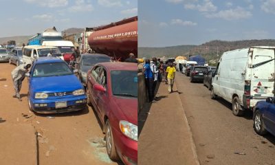 Truck drivers' protest cripples traffic on Abuja–Lokoja Expressway [Video]